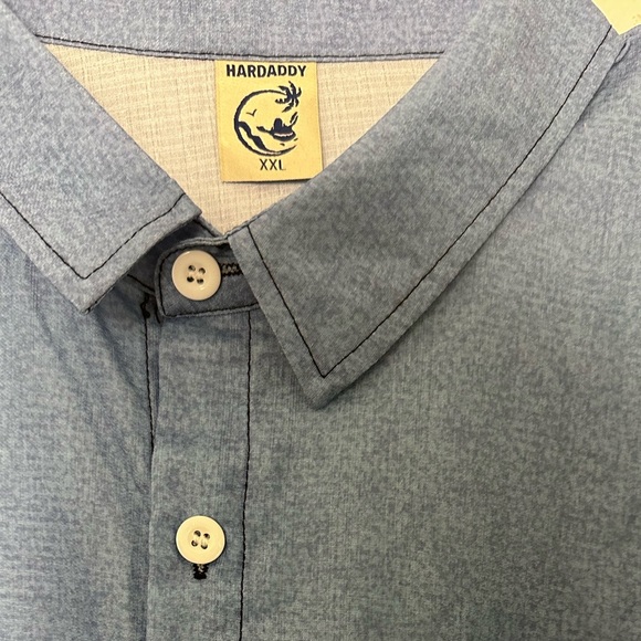 HARDADDY Short Sleeve Men’s Bowling Shirt Size 2XL Blue NWT - Picture 3 of 4